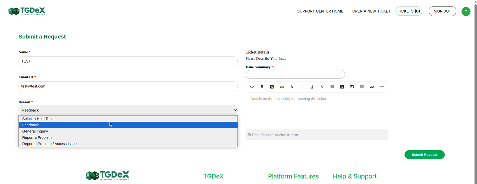 Grievance Submission Form