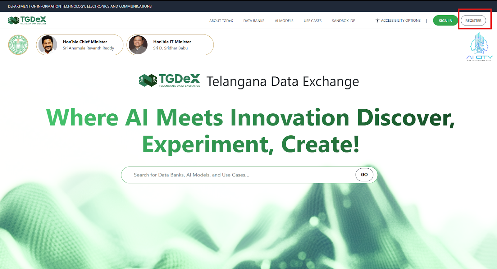Clicking Register button